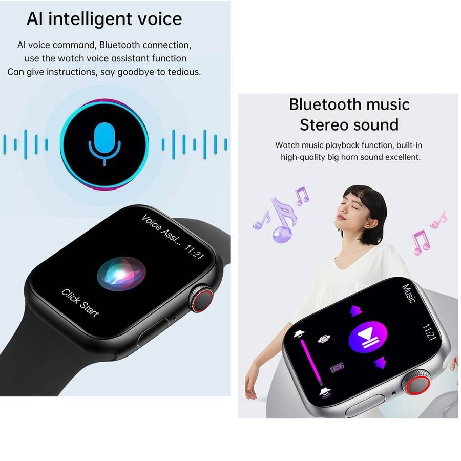 WS11 MAX 2.2 inch Fitness Sport Smart Watch, Support Bluetooth Call / Sleep / Blood Oxygen / He