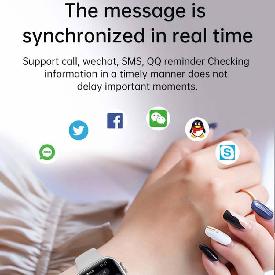 WS11 MAX 2.2 inch Fitness Sport Smart Watch, Support Bluetooth Call / Sleep / Blood Oxygen / He