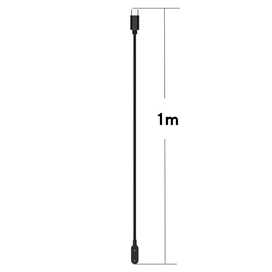 For Huawei Watch Fit3 / Honor Choice Haylou Watch USB-C / Type-C Port Watch Charging Cable(Blac