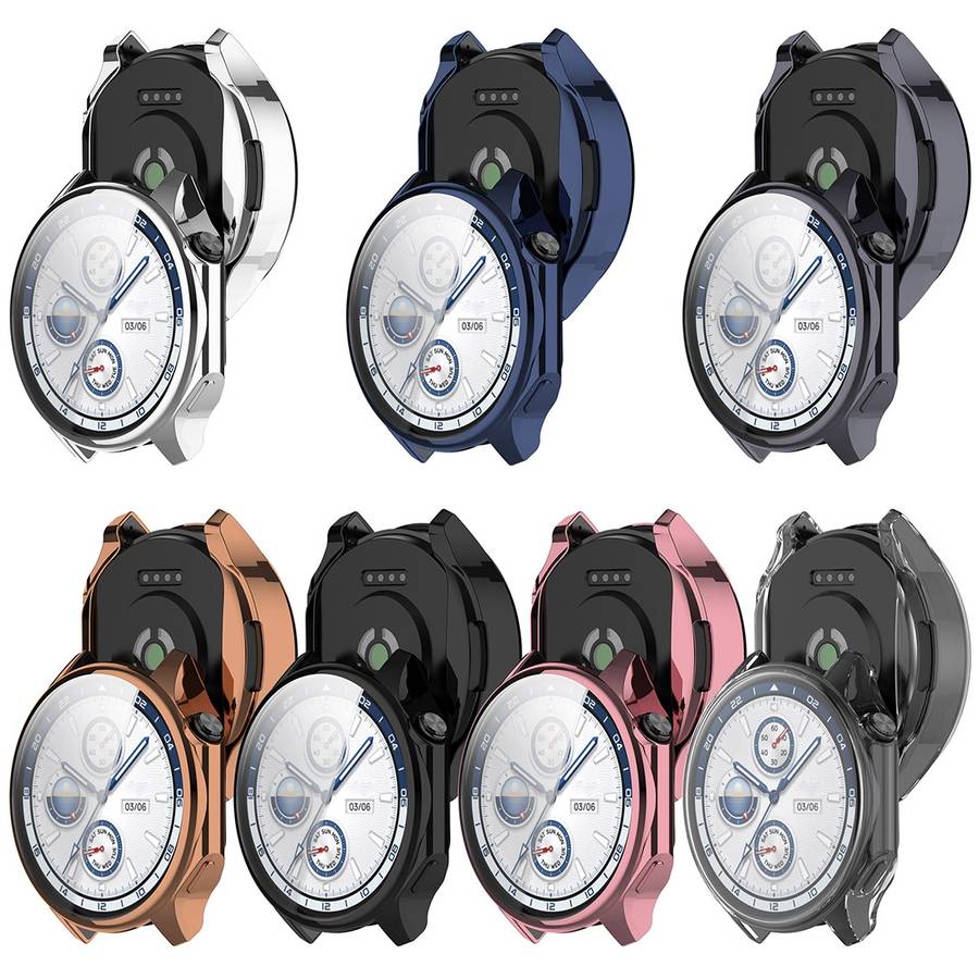 For OPPO Watch X / OnePlus Watch 2 Full Coverage TPU Electroplated Watch Protective Case(Transp