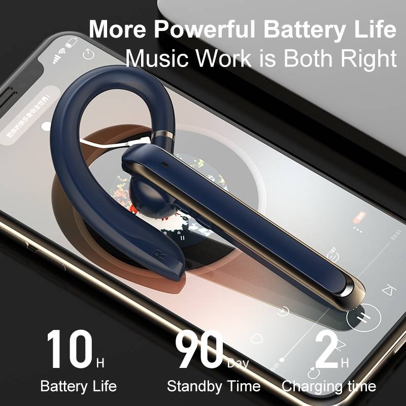 880 Ear Mounted ENC Noise Reduction Wireless Bluetooth Earphone(Black)