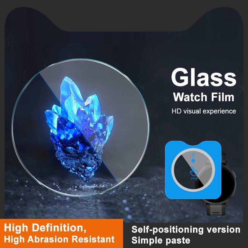 For Garmin Forerunner 165 IMAK Tempered Glass Watch Protective Film Self-contained Positioning