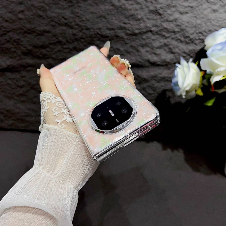 For Huawei Mate X3 / X5 Pearlescent Shell Texture Phone Case(Beige)