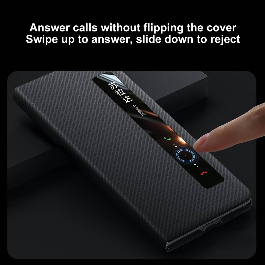 For vivo X Fold3 SULADA Kevlar 600D Texture Smart Window Leather Phone Case(Purple)