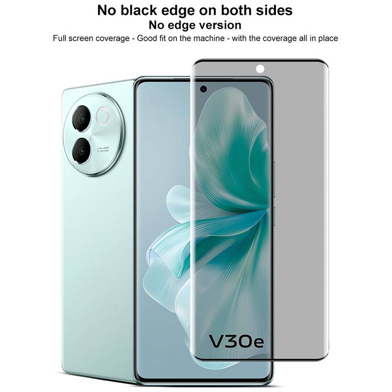 For vivo V30e imak 3D Curved Privacy Full Screen Tempered Glass Film