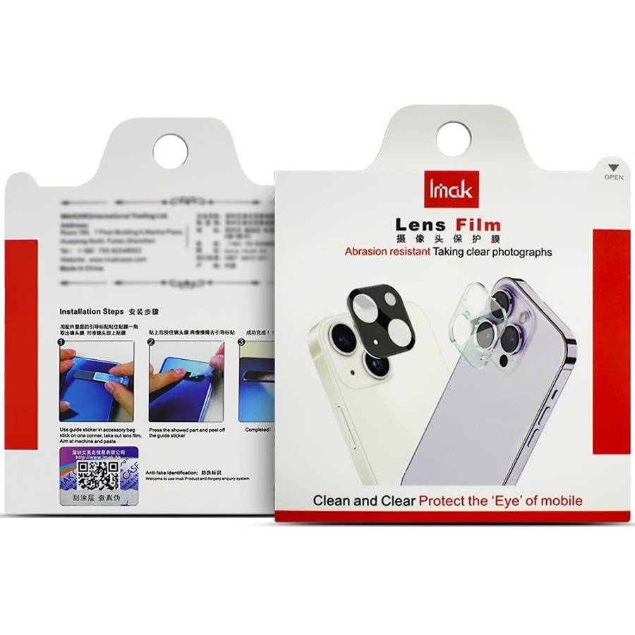 For iPhone 16 / 16 Plus imak High Definition Integrated Glass Lens Film