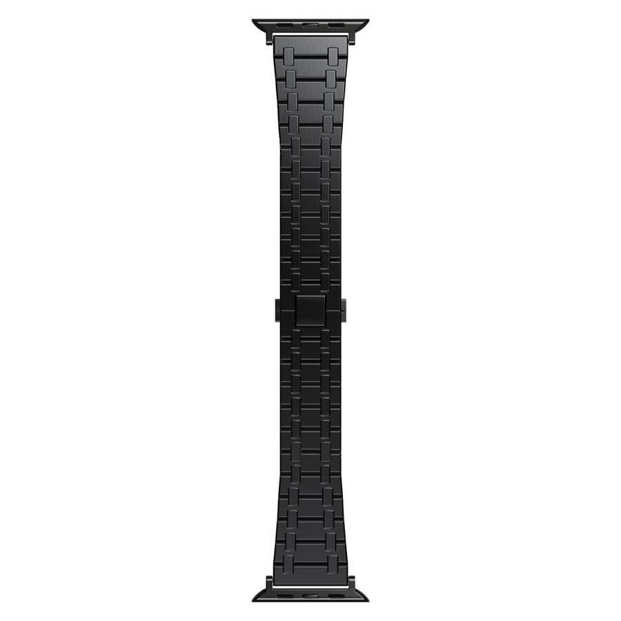 For Apple Watch SE 2023 44mm Modified Oak AP Titanium Alloy Watch Band(Black)