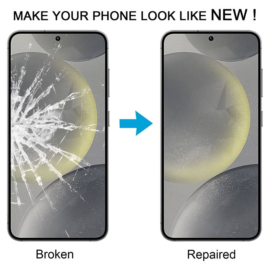 For Samsung Galaxy S24 SM-S921B 10pcs Front Screen Outer Glass Lens with OCA Optically Clear Adhesiv
