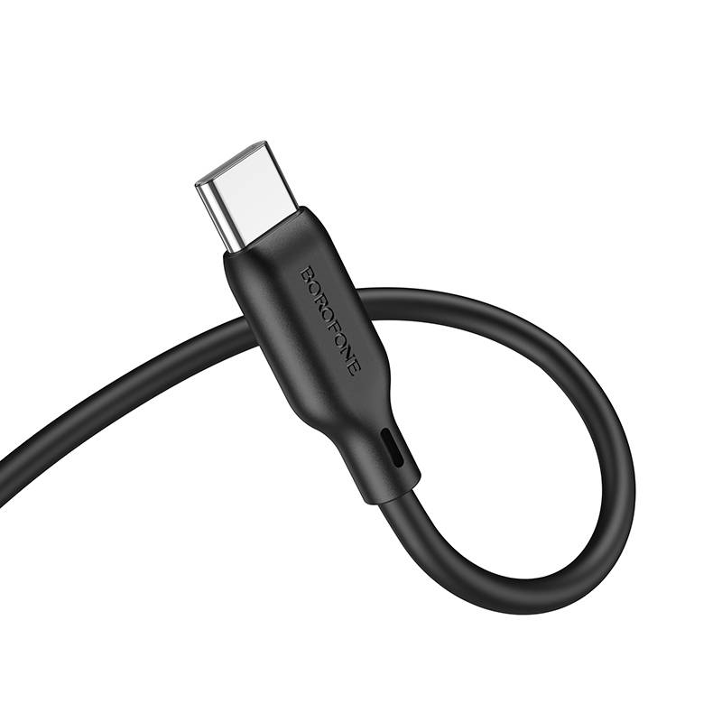 Borofone BL18 AUX Silicone Audio Cable, 3.5mm to Type-C Cable(White)