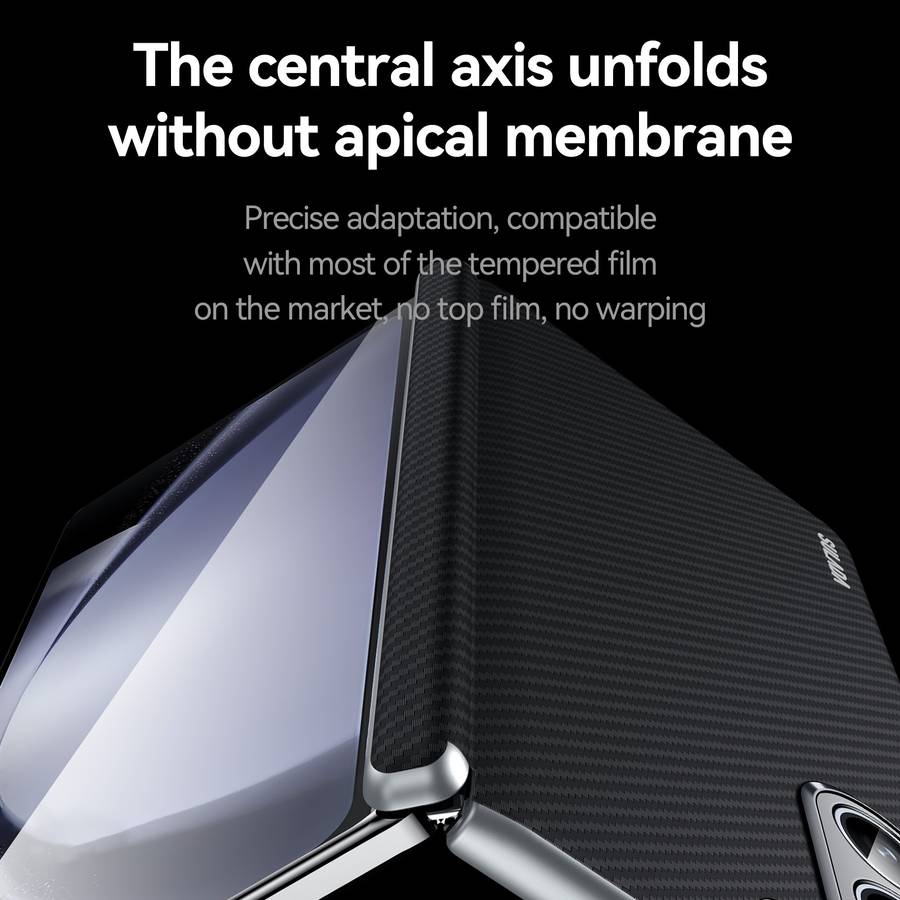 For Samsung Galaxy Z Fold5 SULADA 600D Kevlar Texture PC Shockproof Phone Case(Black)