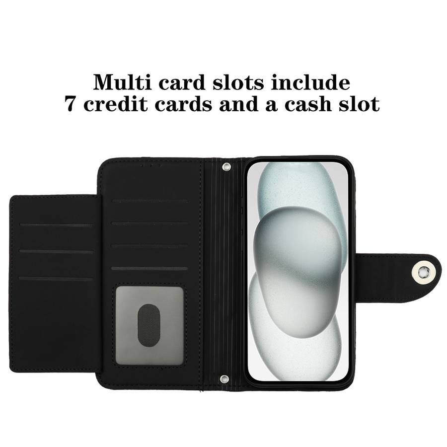 For Samsung Galaxy S10+ Rhombic Texture Flip Leather Phone Case with Lanyard(Black)