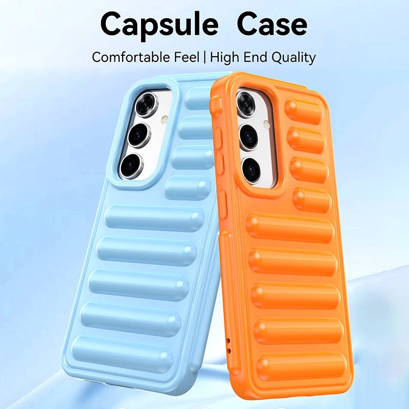 For Samsung Galaxy S23 Ultra 5G Capsule Series Candy Color TPU Phone Case(Purple)