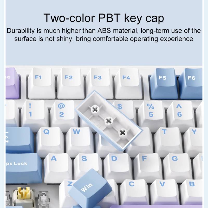 AULA F99 Pro 99 Keys Wired/2.4G/Bluetooth Three Model Customized RGB Mechanical Keyboard(Gradient Gr