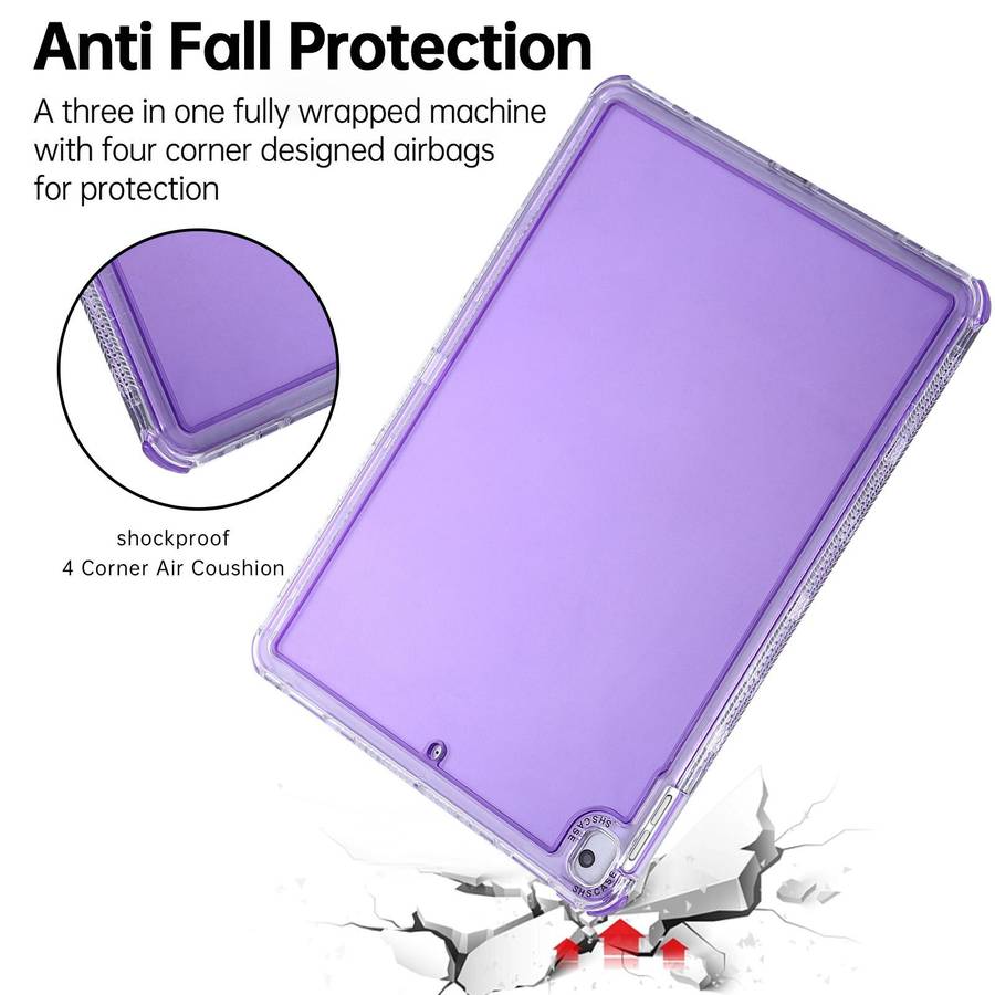 For iPad mini 5 / 4 / 3 / 2 Dream 3 in 1 TPU Hybrid PC Tablet Case(Purple)