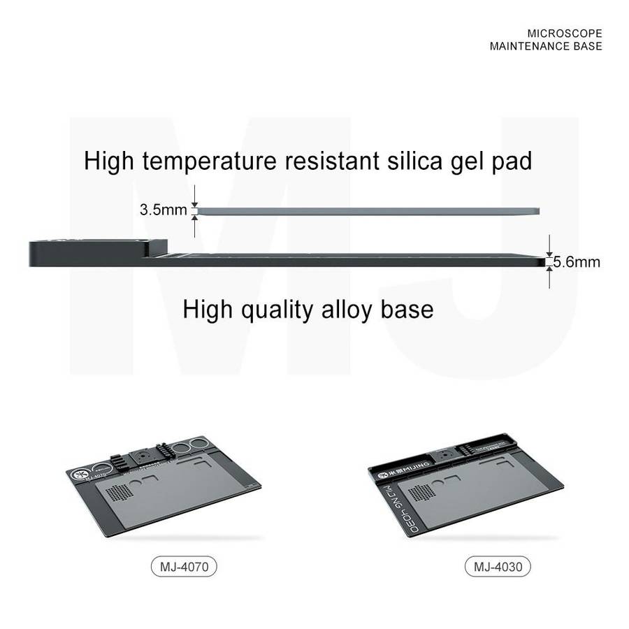 Mijing Fixed Rod Diameter 32mm Universal Microscope Aluminum Alloy Big Base, Mold:MJ-4030