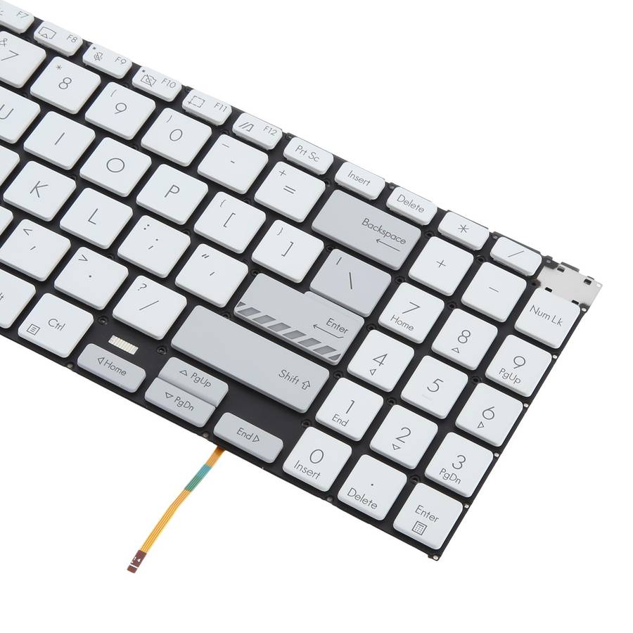 US Version Backlit Laptop Keyboard for Asus Vivobook Pro 15X OLED K6501 M6501(White)