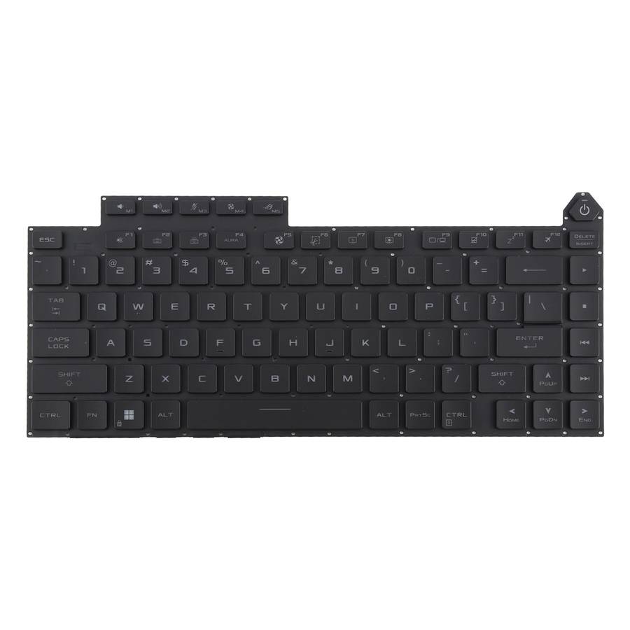 US Version RGB Backlit Laptop Keyboard for Asus ROG Strix G16 G614 G614JU G634 G634JY 2023(Black)