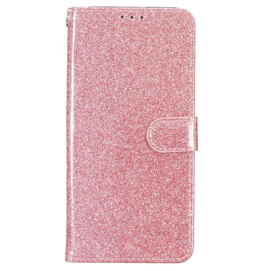 For Samsung Galaxy S26 Edge 5G Glitter Powder Flip Leather Phone Case(Rose Gold)