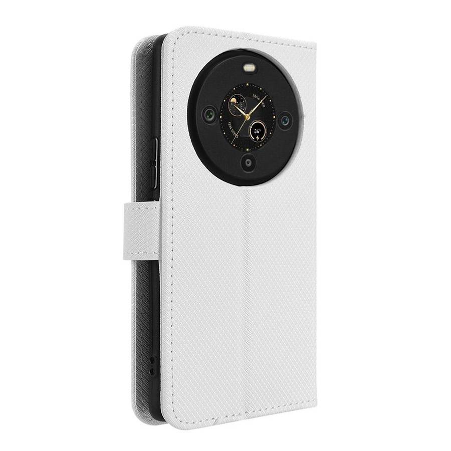 For Fossibot S3 Pro Diamond Texture Leather Phone Case(White)