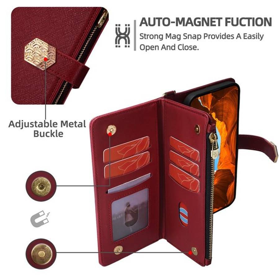 For Redmi K80 Ultra Crossbody Handle Cross Texture Leather Phone Case(Red)