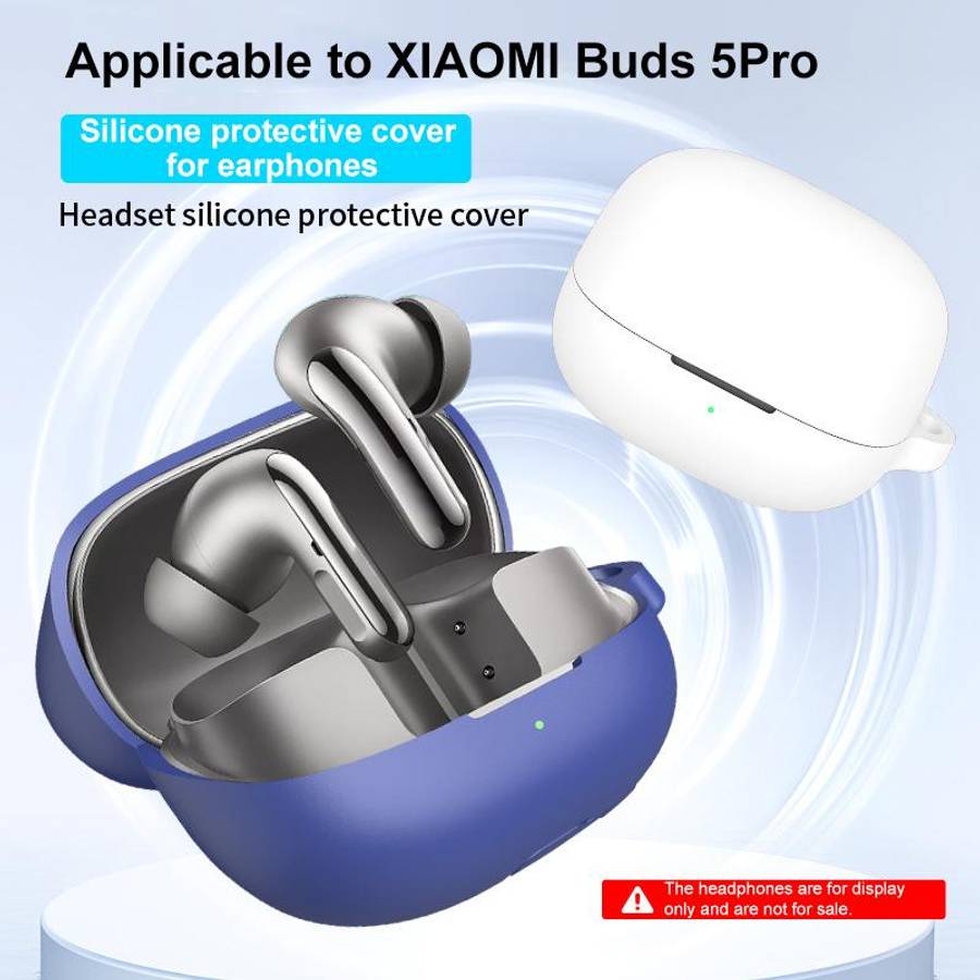 For Xiaomi Buds 5 Pro Wireless Bluetooth Earphones Silicone Protective Case(White)