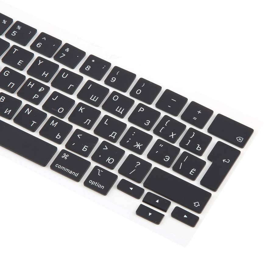 For MacBook A2251 A2289 A2238 A2338 10pcs UK Big Enter Version Keycaps, Language:Russian