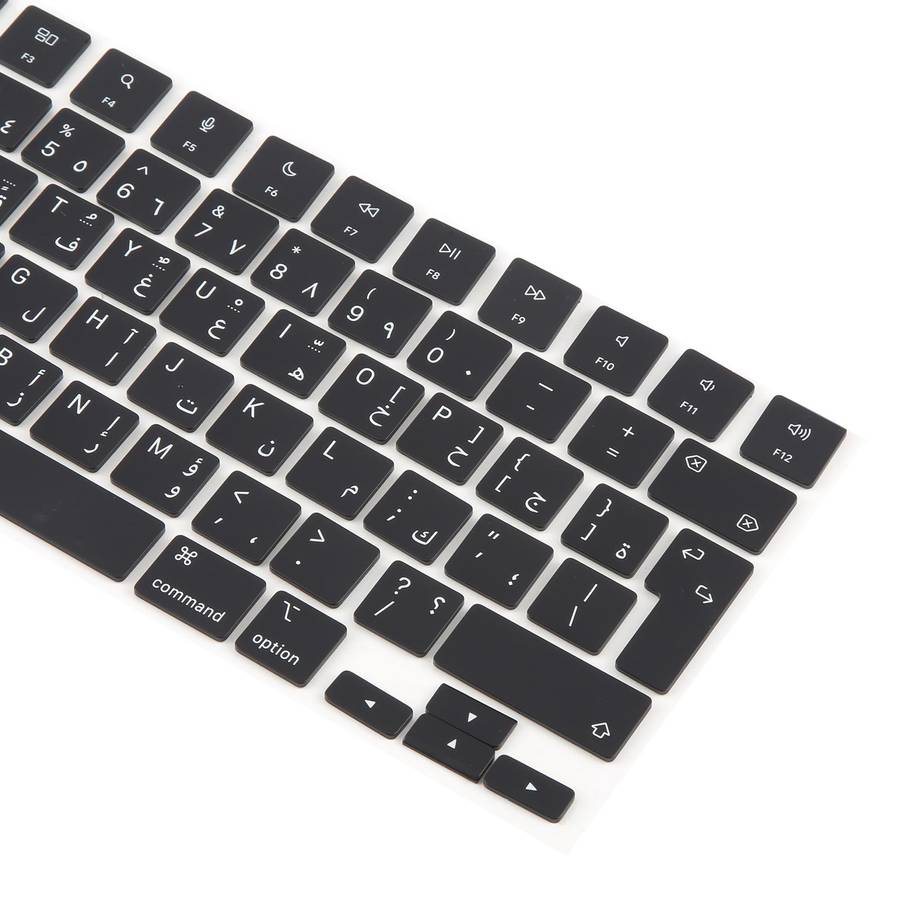 For MacBook A2681 A2941 A3113 A3114 10pcs UK Big Enter Version Keycaps, Language:Arabic