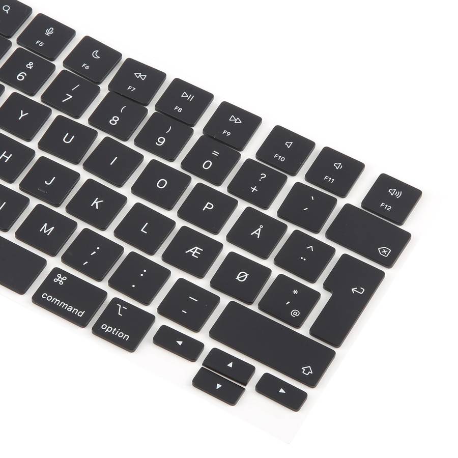 For MacBook A2681 A2941 A3113 A3114 10pcs UK Big Enter Version Keycaps, Language:Denmark