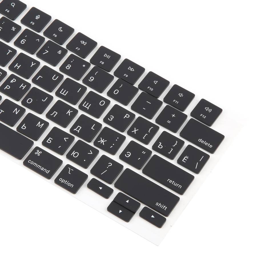 For MacBook A2681 A2941 A3113 A3114 10pcs US Small Enter Version Keycaps, Language:Russian