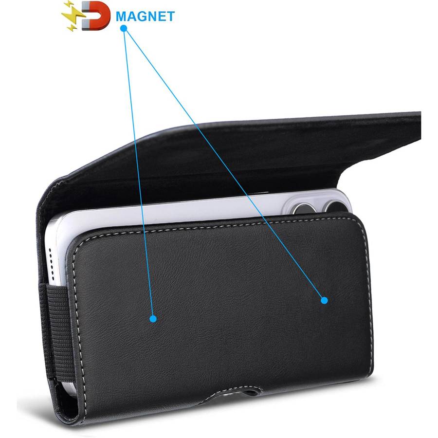 For 5.5 inch Universal Horizontal Outdoor Phone Waist Bag(Black)