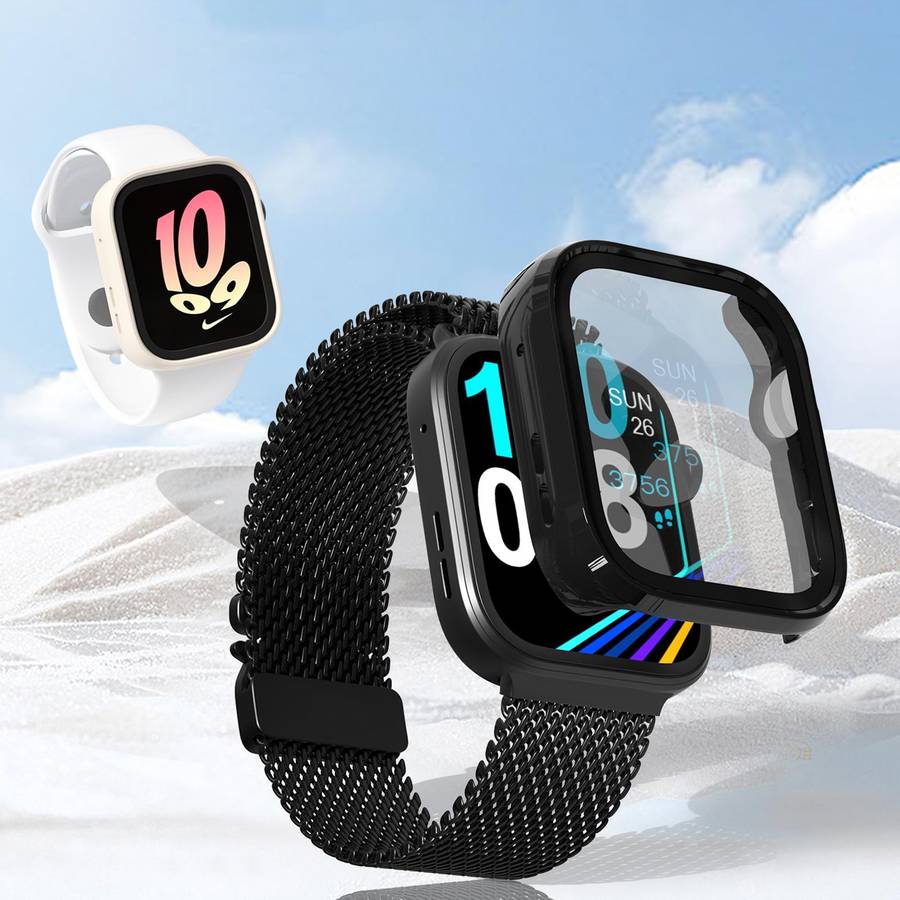 For Huawei Watch Fit 4 Tempered Film Integrated PC Watch Protective Case(Transparent)
