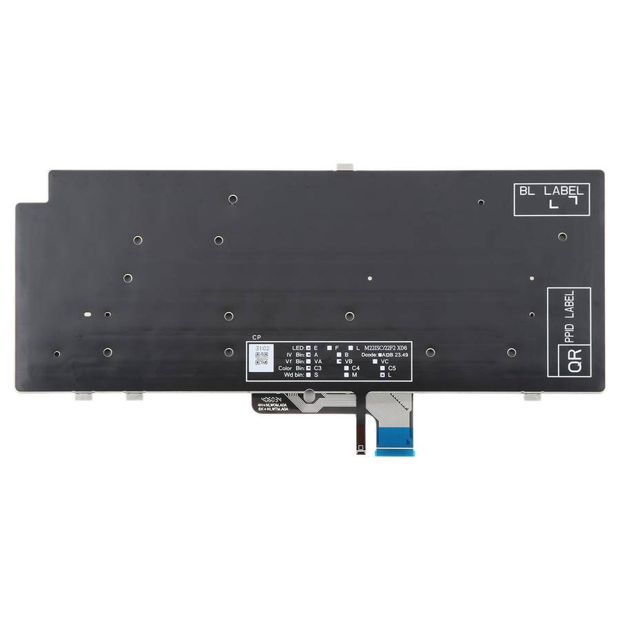US Version Backlit Laptop Keyboard for Dell Latitude 7340 7440 7640(Black)