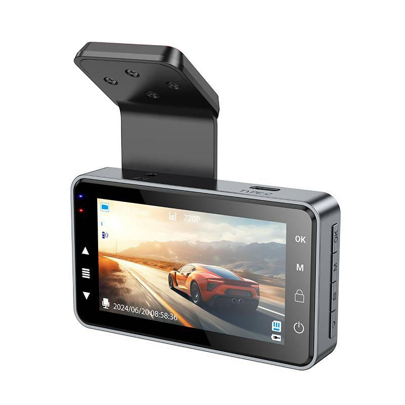 hoco DV9 720P 3 inch IPS HD Screen Display Driving Recorder(Metal Grey)