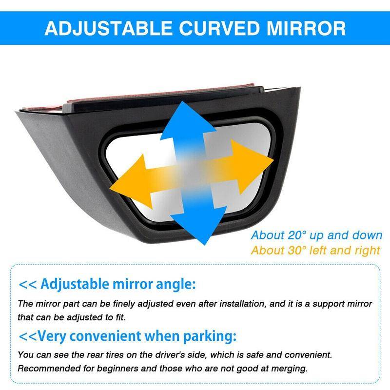 For Suzuki Jimny JB74 / JB64 2018- Car Rear-view Blind Spot Wide-angle Auxiliary Mirror, Type:Left S