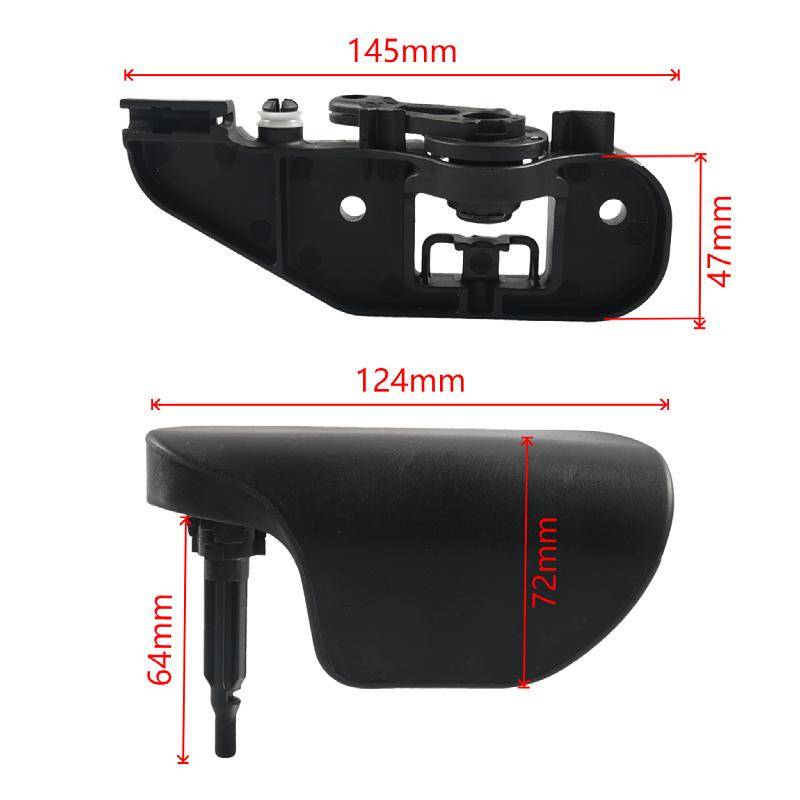 Car Lock Release Handle Kit for Audi TT 2007-2014 8J1823633C(Black)