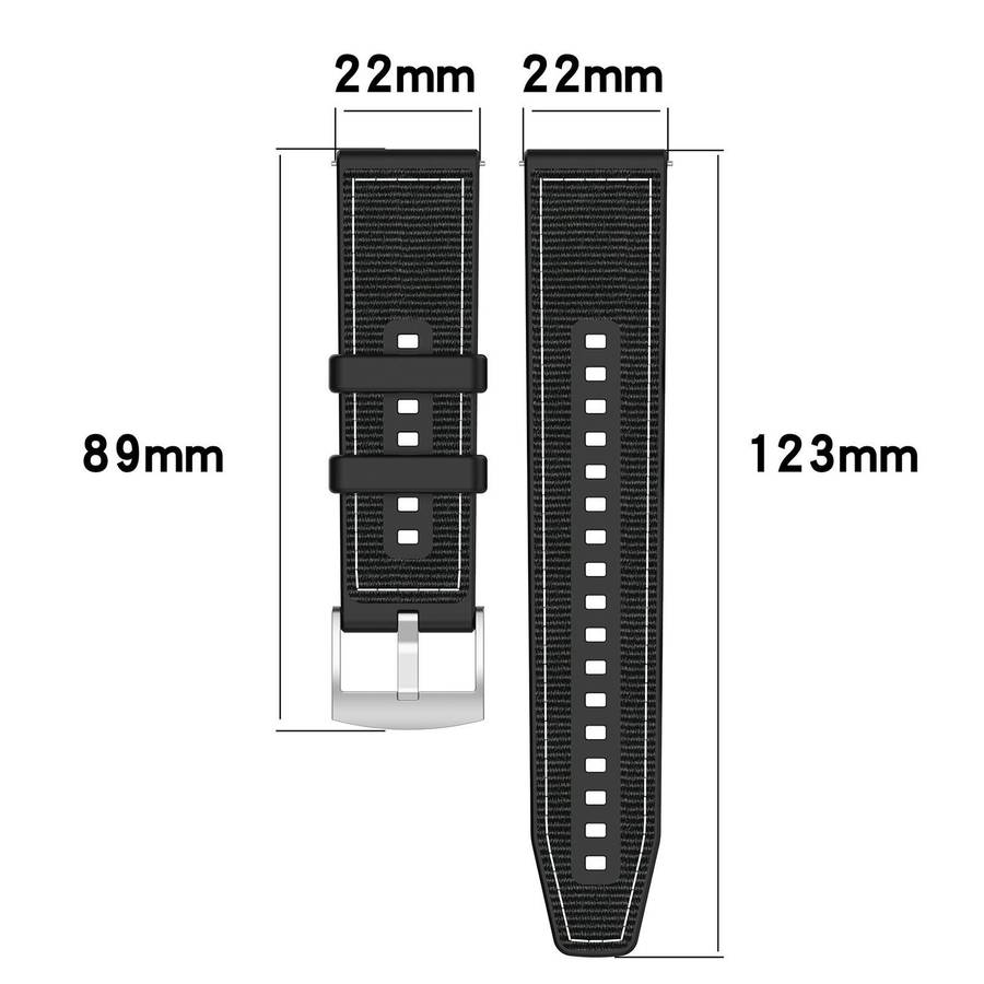 22mm For Garmin Venu 3 / Vivoactive 4 xDfind Hybrid Nylon Braid Silicone Watch Band(Green)