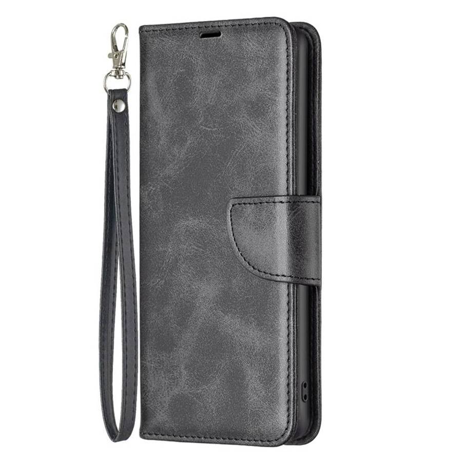 For Samsung Galaxy S26 5G Lambskin Texture Pure Color Flip Leather Phone Case(Black)