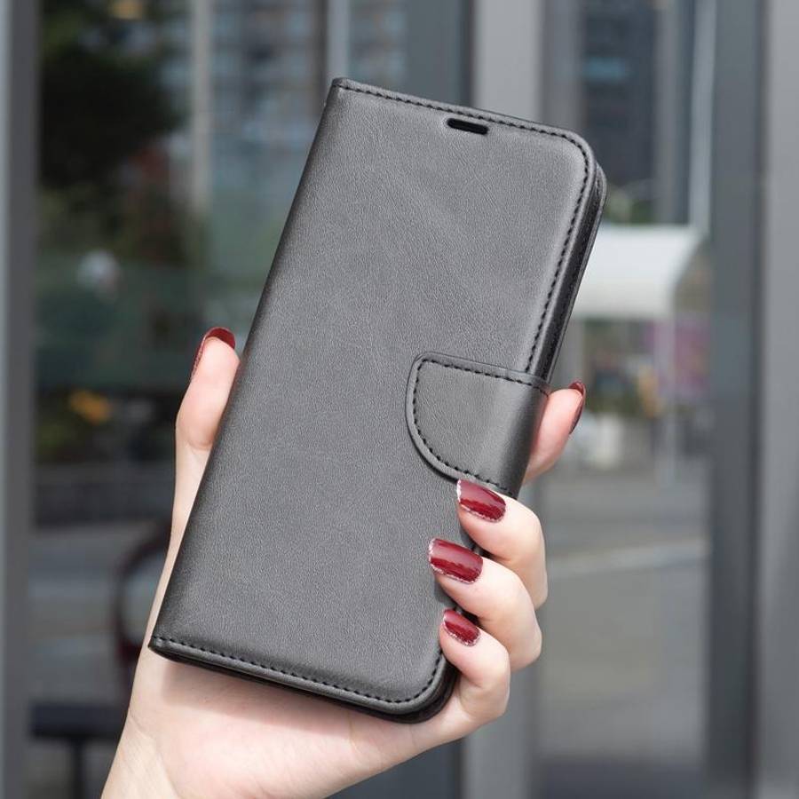 For Samsung Galaxy S26 5G Lambskin Texture Pure Color Flip Leather Phone Case(Black)