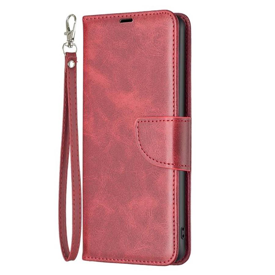 For Samsung Galaxy S26 5G Lambskin Texture Pure Color Flip Leather Phone Case(Red)