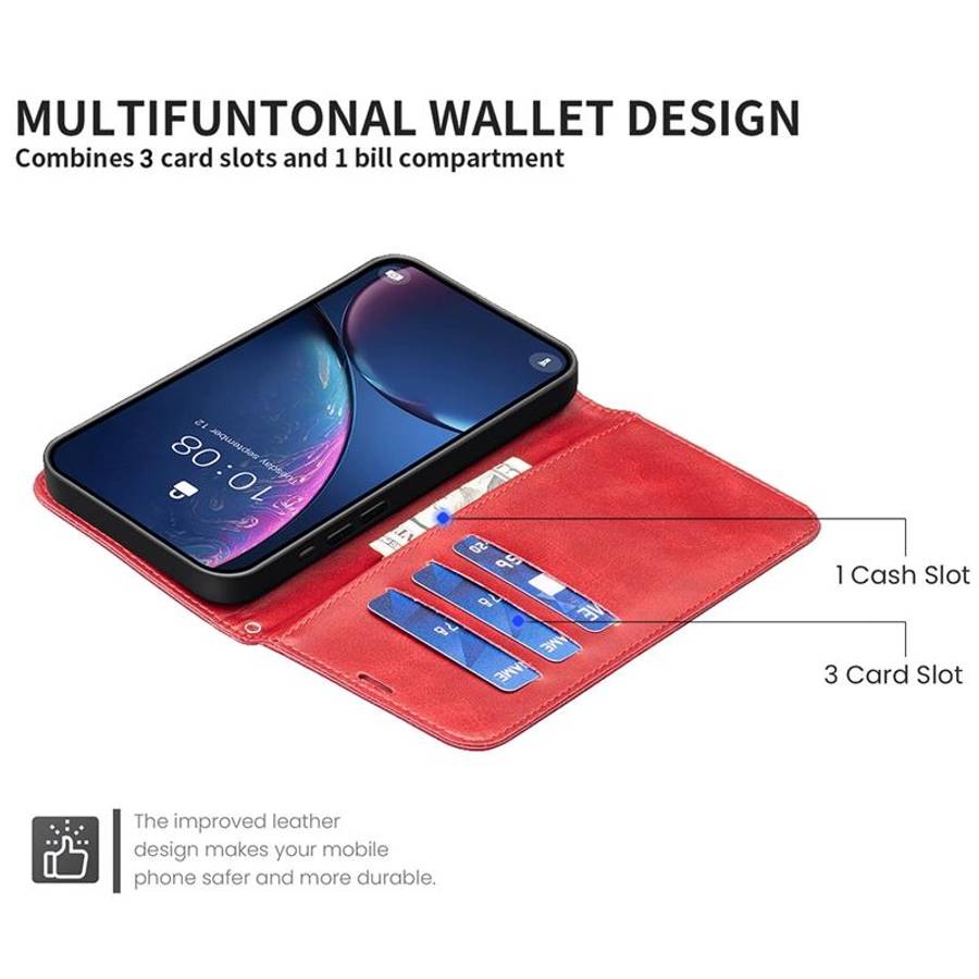 For Samsung Galaxy S26 5G Lambskin Texture Pure Color Flip Leather Phone Case(Red)