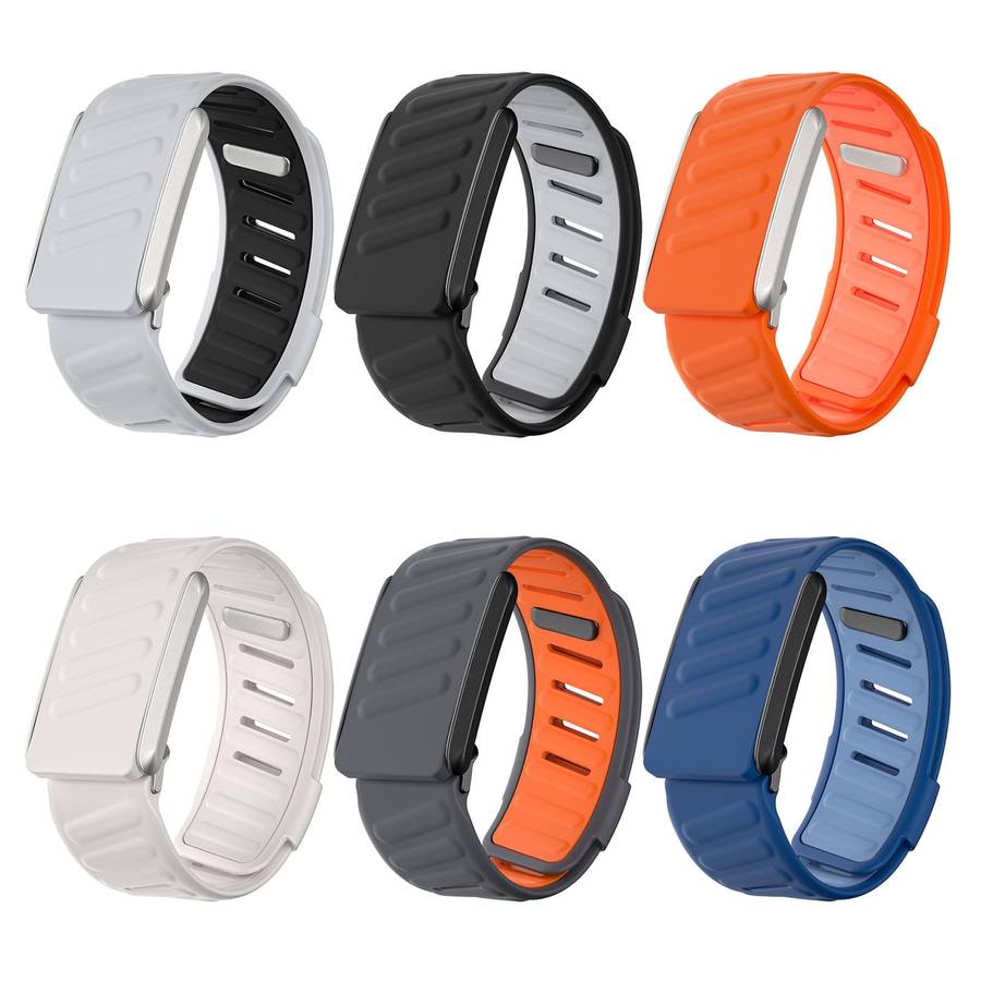For WHOOP 4.0 xDfind Silicone Sports Watch Band(Light Grey + Black)