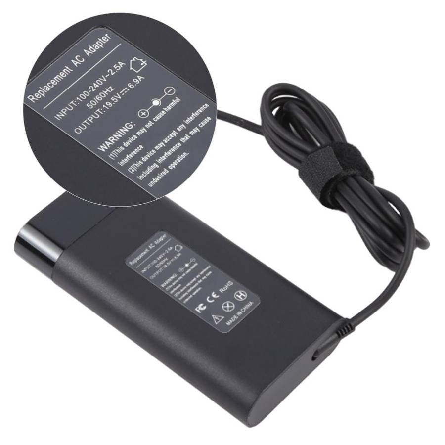 135W 19.5V 6.9A Power Adapter with DC 4.5x3.0mm Port For HP, Plug:US Plug