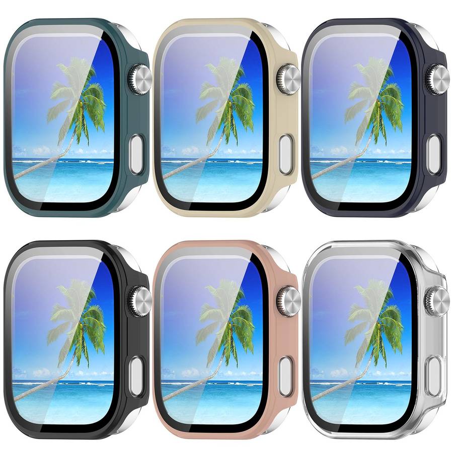 For Redmi Watch 6 xDfind Tempered Film Integrated PC Watch Protective Cover(Dark Blue)