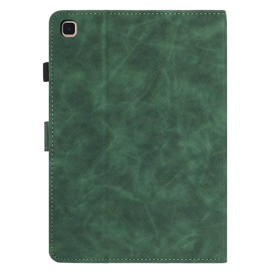 For Samsung Galaxy Tab A 10.1 2019 Butterfly Loves Flowers Embossed Leather Tablet Case(Green)