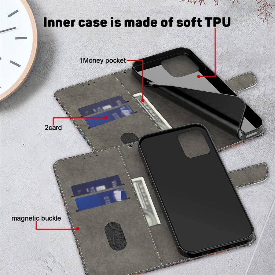 For Xiaomi 17 Ultra Crystal-Like Painted Vegan Leather Phone Case(Sakura Butterfly)