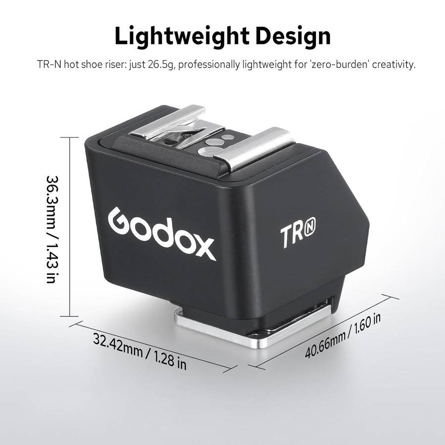 Godox TR TTL Hot Shoe Riser, Type:TR-N For Nikon