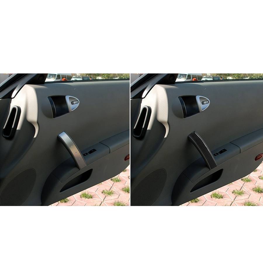 Car Carbon Fiber Passenger Side Door Handle Decorative Sticker for Nissan 350z 2006-2009
