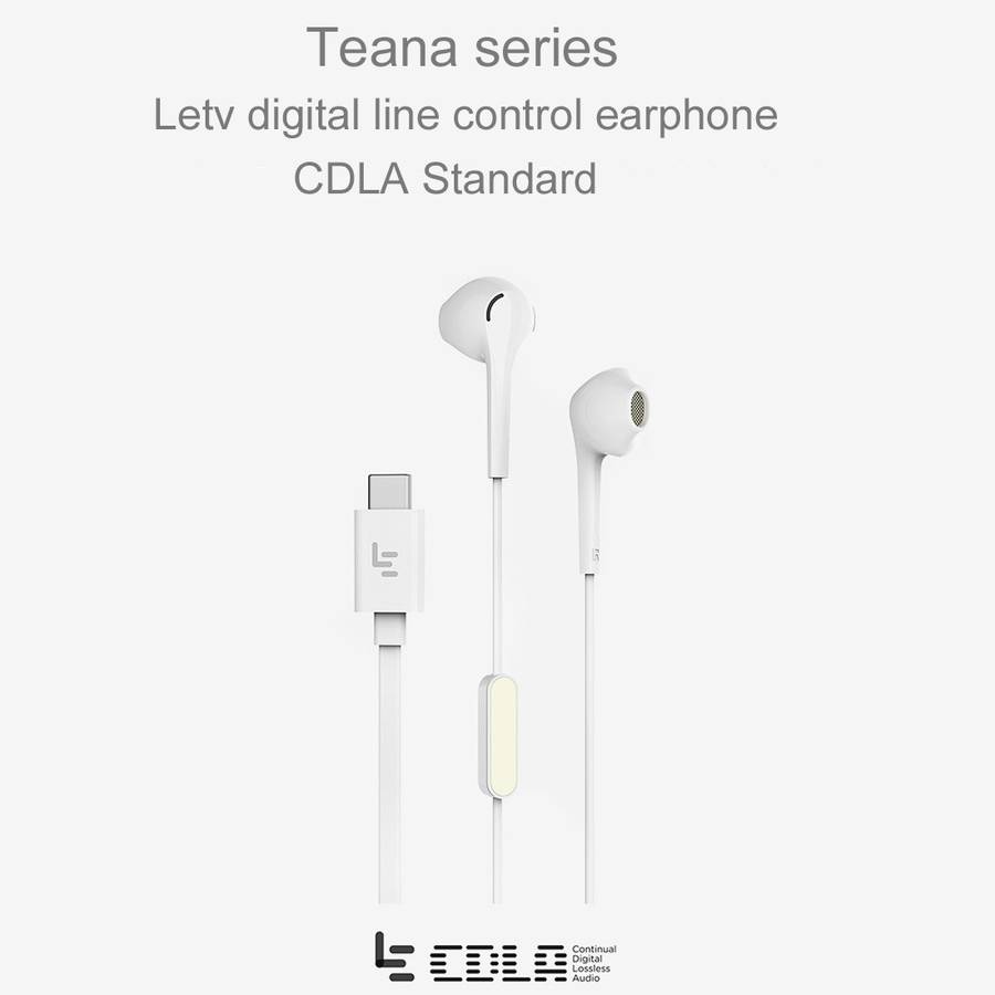 Letv 1.2m In-Ear Digital Stereo Music USB-C / Type-C Wired Control CDLA Earphone