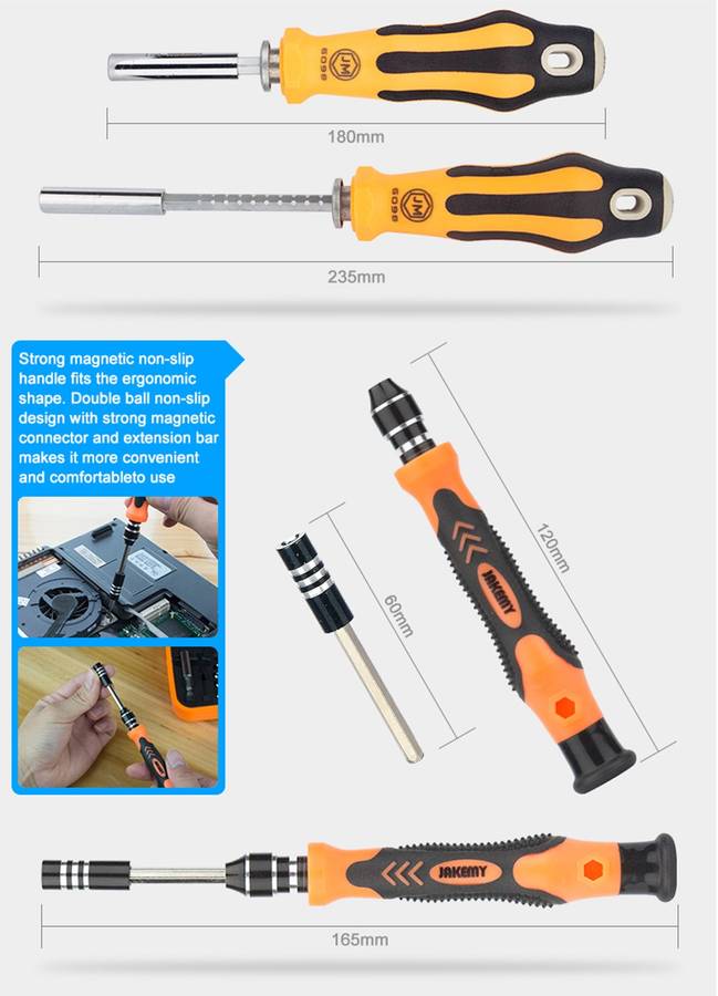JAKEMY JM-6098 66 in 1 Professional Screwdriver Repair Tool Set