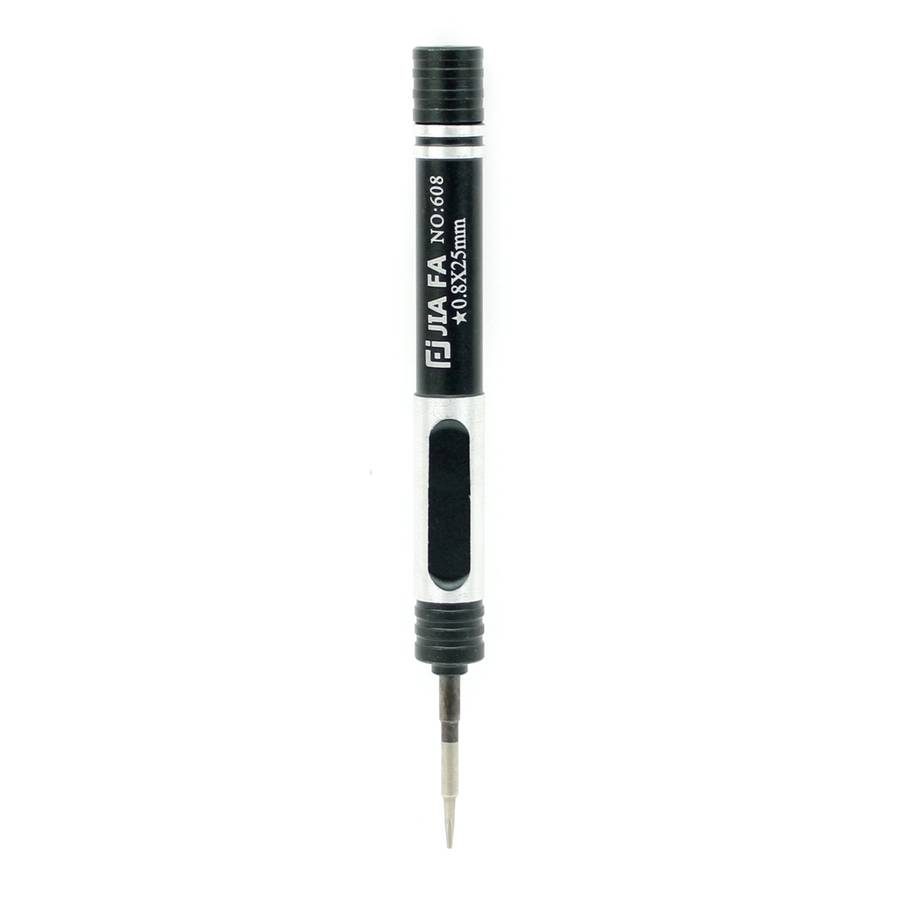 JIAFA JF-608-02 Five Star 0.8 Screwdriver for iPhone Charging Port Screws(Black)